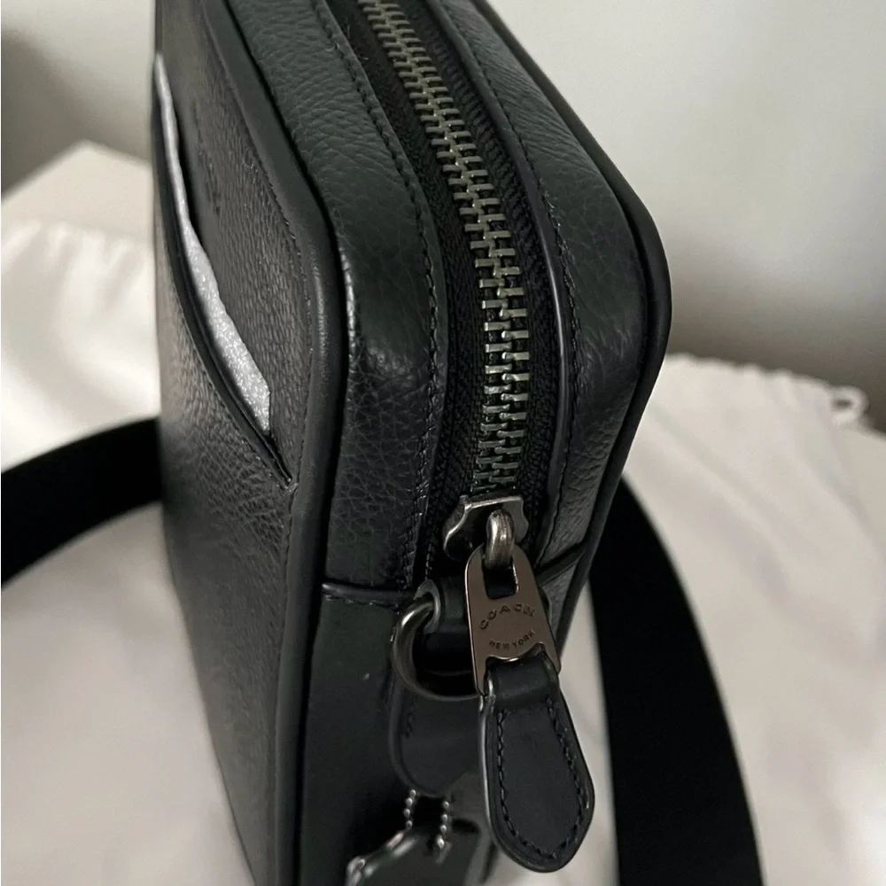 Coach Black Leather Messenger Bag
